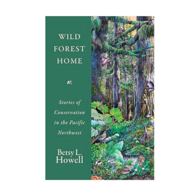 Book cover of Wild Forest Home, shows forest illustration