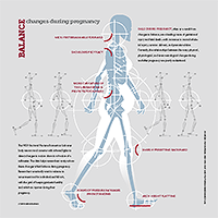Balance changes during pregnancy infographic