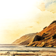 illustration of coast of Washington state