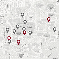 Detail of the Pullman campus online museum map