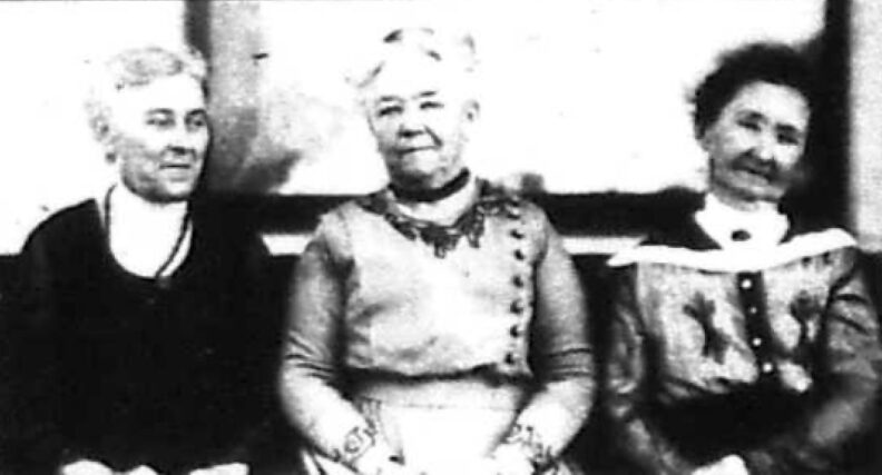 Pictured left to right: Grace Baum, Elizabeth Hungate and A. B. Baker