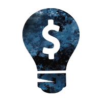 light bulb with dollar sign icon