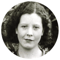 Head shot of Catherine Roberts Frasier in 1933