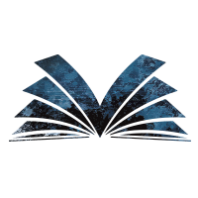 Illustration of a blue open book