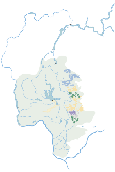 Map of Odessa Groundwater Replacement Project.
