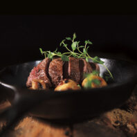 Venison dish with potatoes