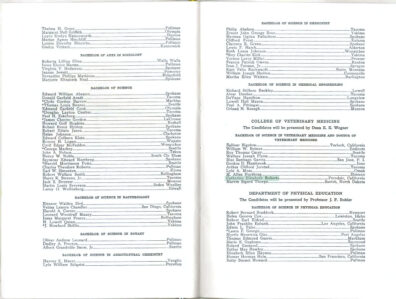 Catherine Elizabeth Roberts in WSC commencement program