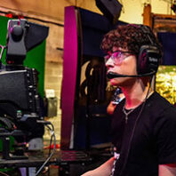 photo of WSU Cable 8 male student cameraman