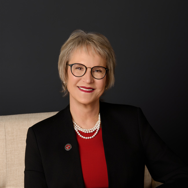 WSU President Betsy Cantwell. 
