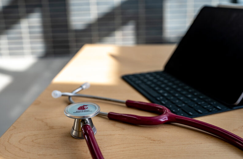 stethoscope and ipad.
