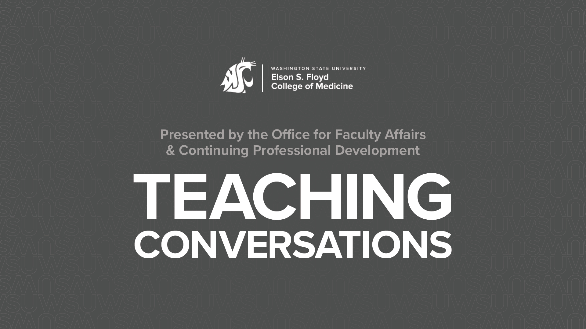 Teaching Conversations.