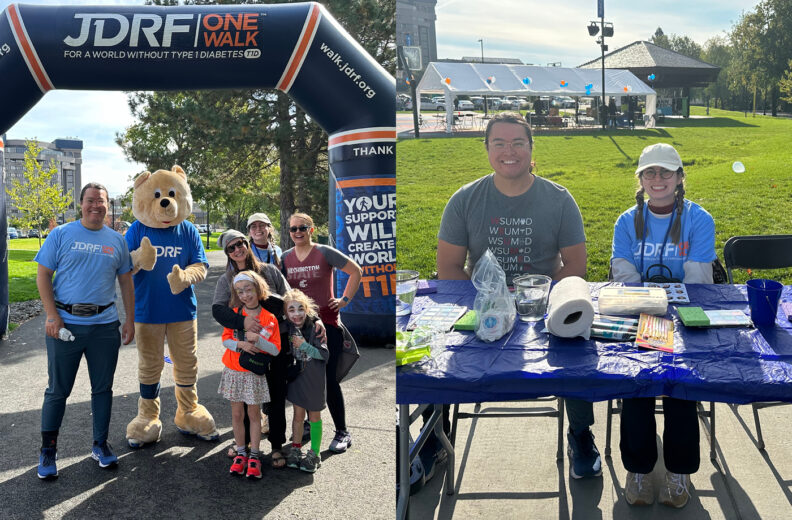 Student volunteers at JDRF One Walk 2023