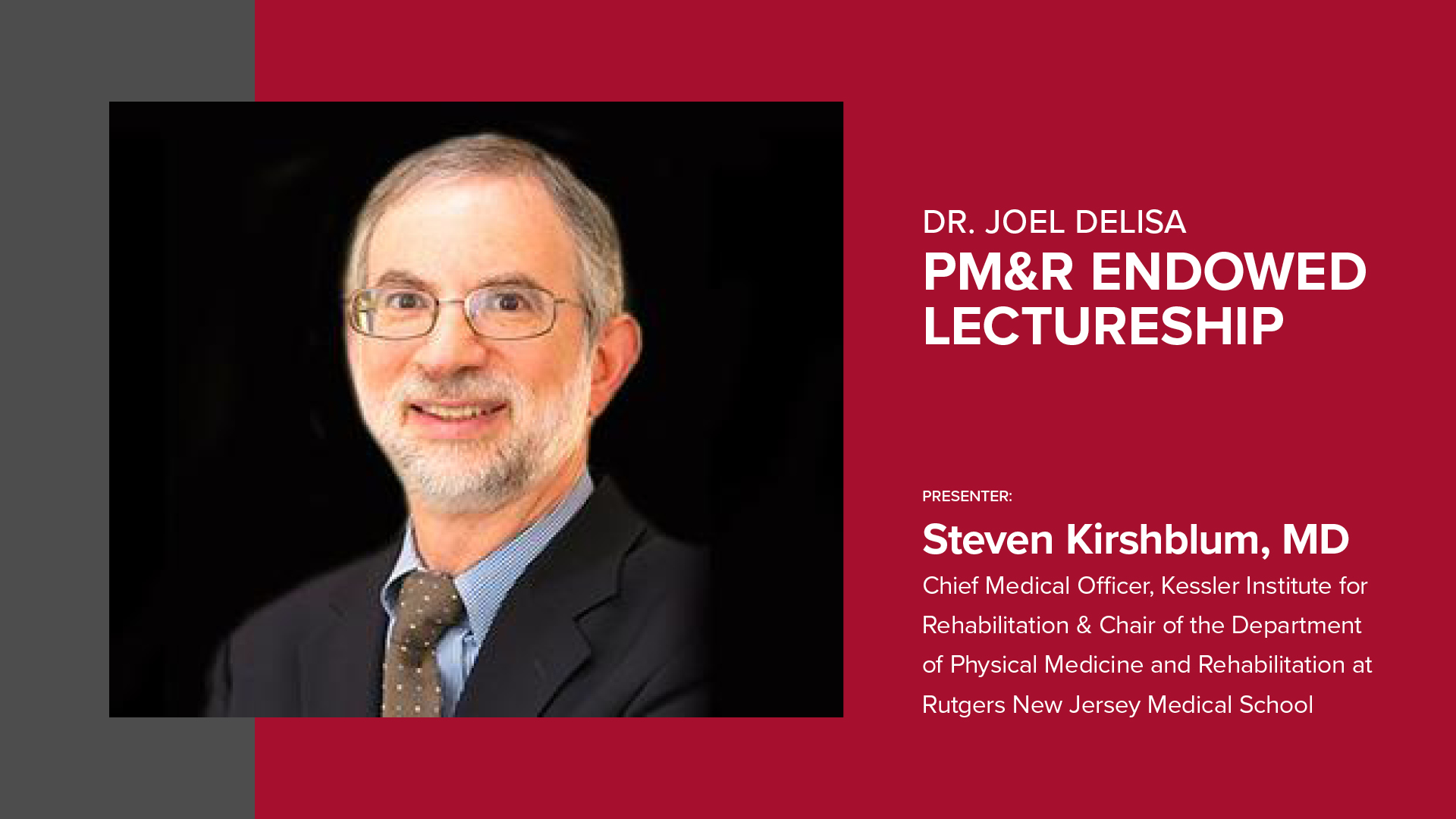 Presenter Steven Kirshblum