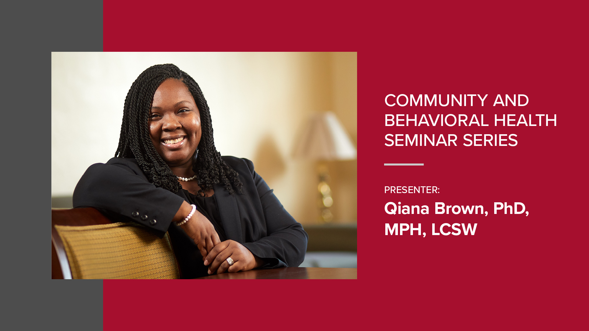 Presenter Qiana Brown