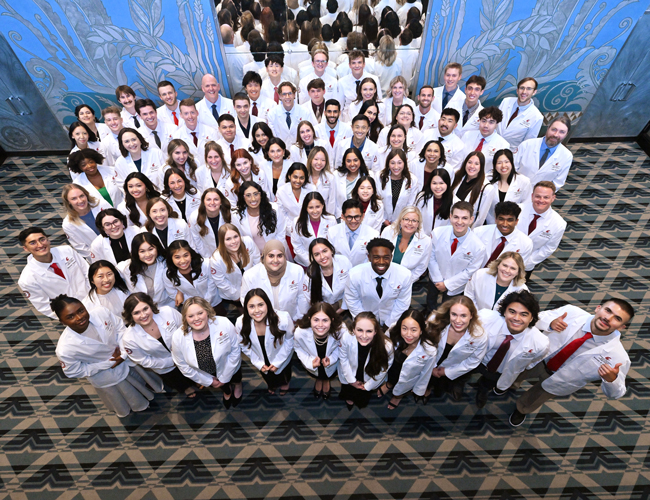 Group shot of the MD Class of 2029.