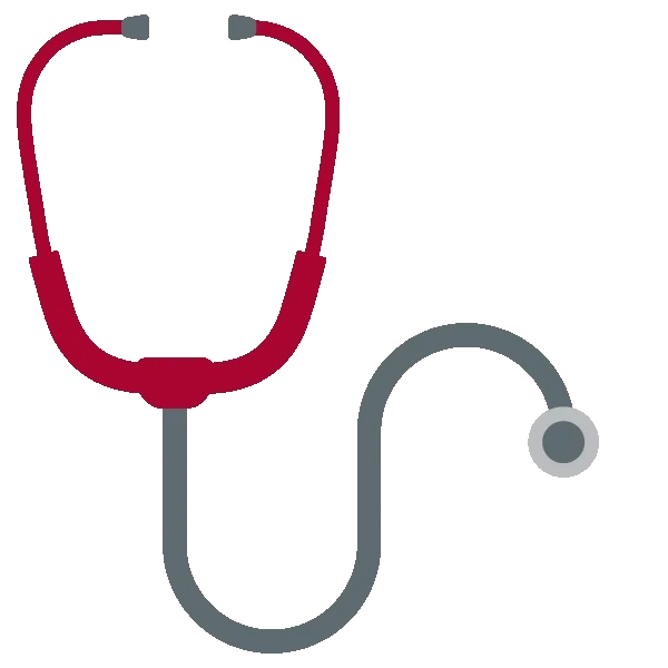 Illustration of stethoscope.