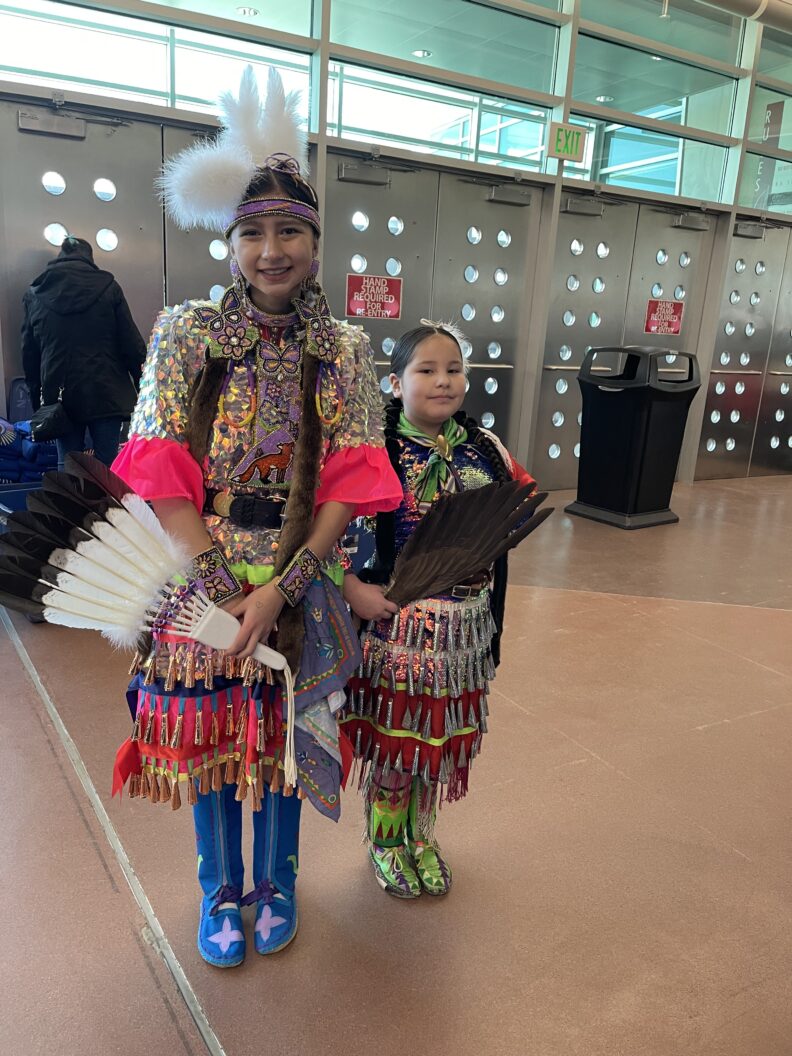 Children in Traditional Native American clothing