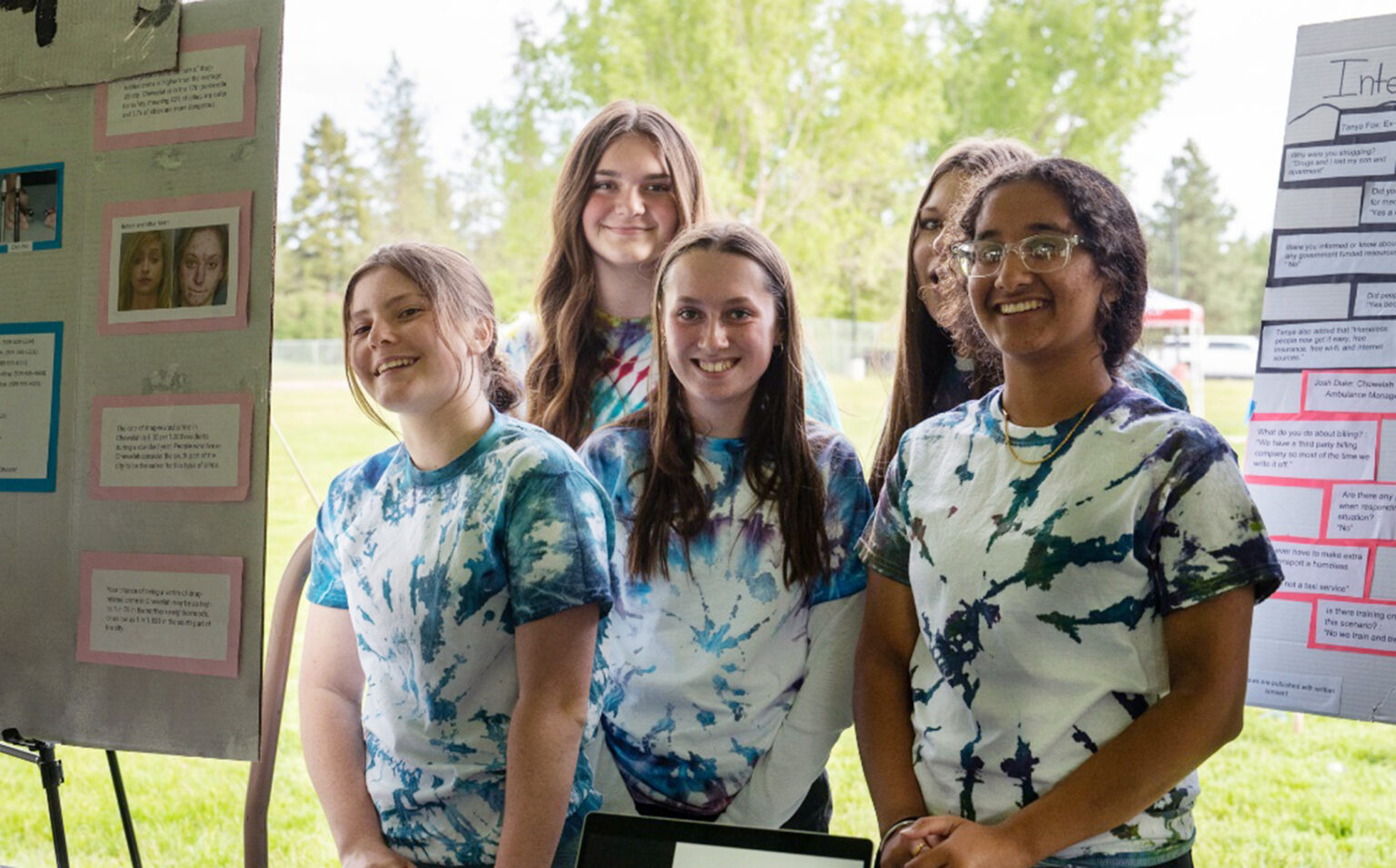 Chewelah High School Students at Capstone Celebration event