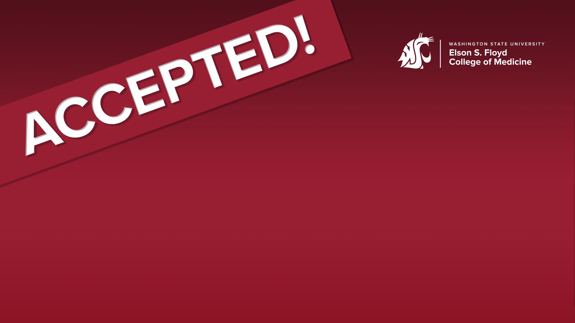 Crimson Accepted zoom background.