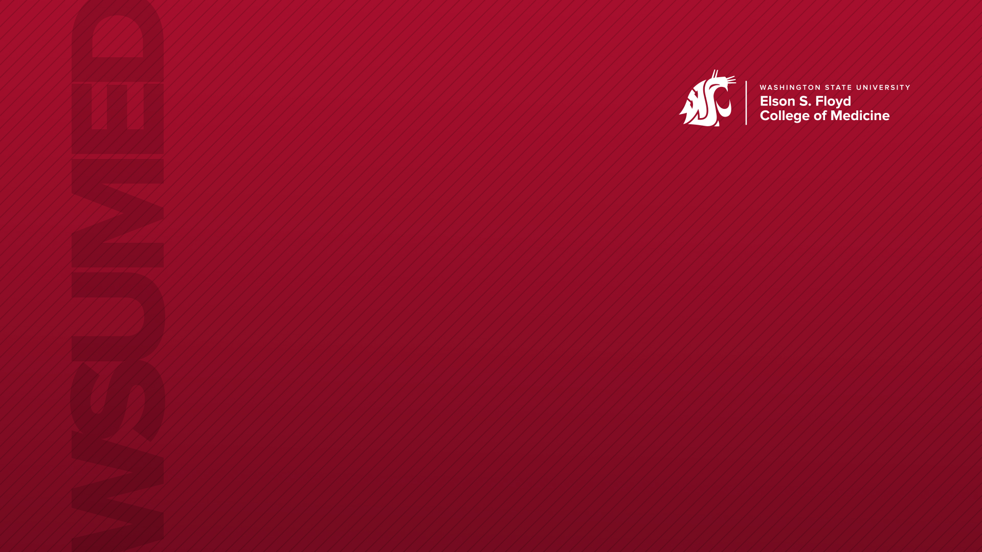 Crimson WSUMED zoom background.