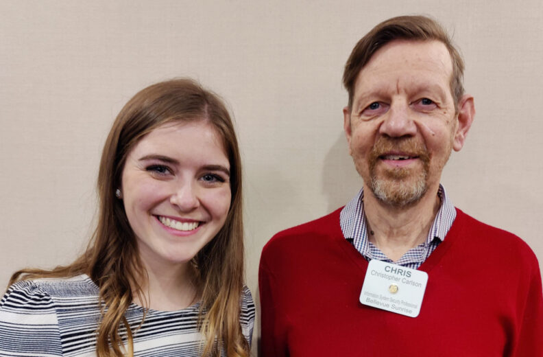 Student and Chris Carlson.