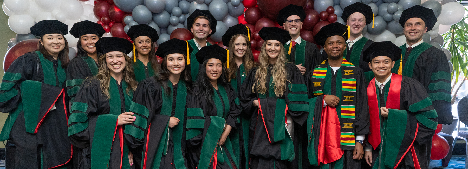 A group of MD graduates from the class of 2023.
