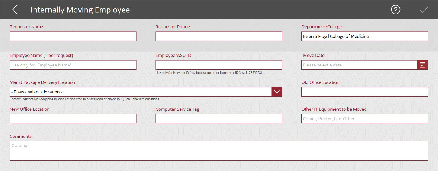 MAC internally moving employee form.