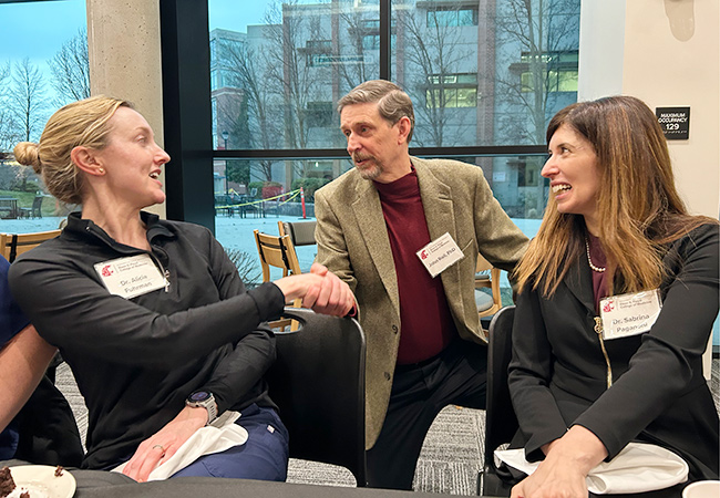 Alicia Fuhrman, John Roll and Sabrina Paganoni.