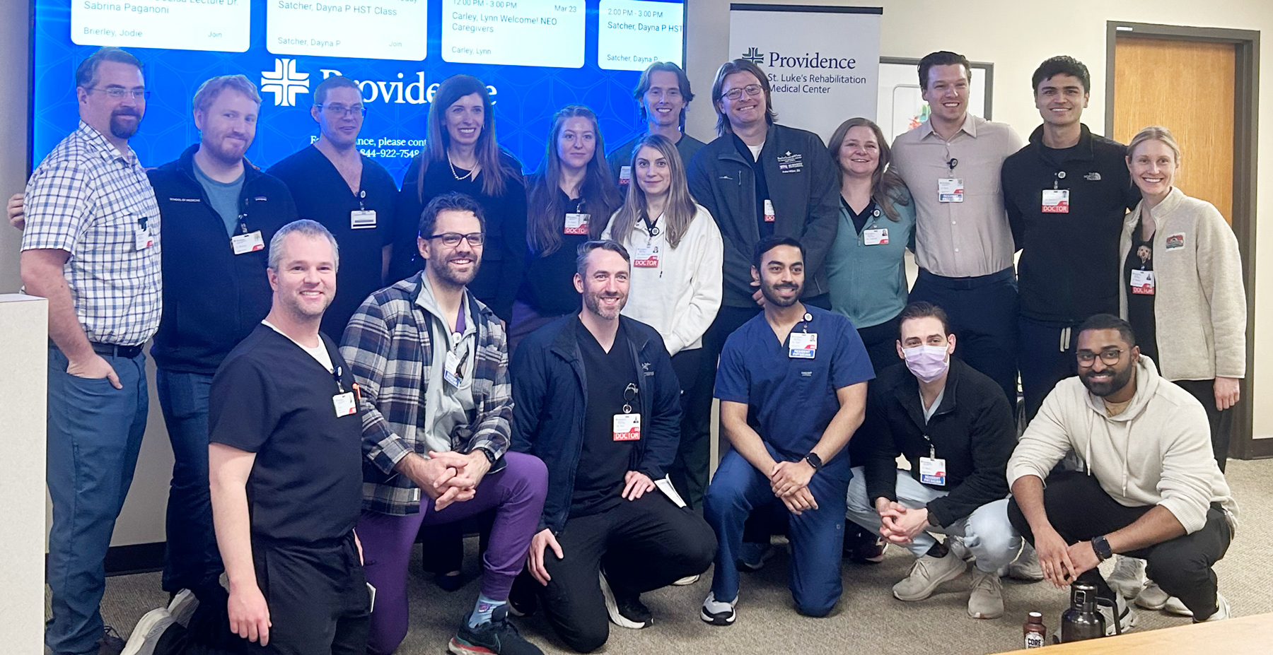 17 St. Luke's Residents with Dr. Sabrina-Paganoni