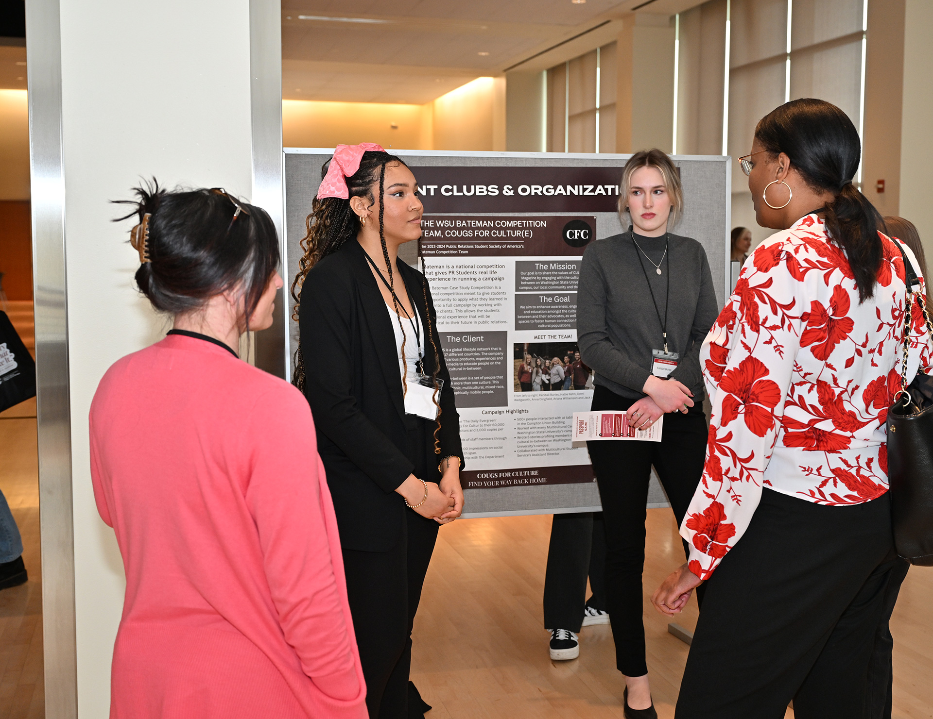 Students at the Murrow Symposium Student Showcase