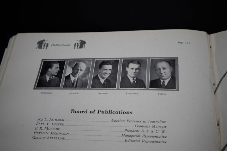Edward R. Murrow's Chinook Yearbook Image