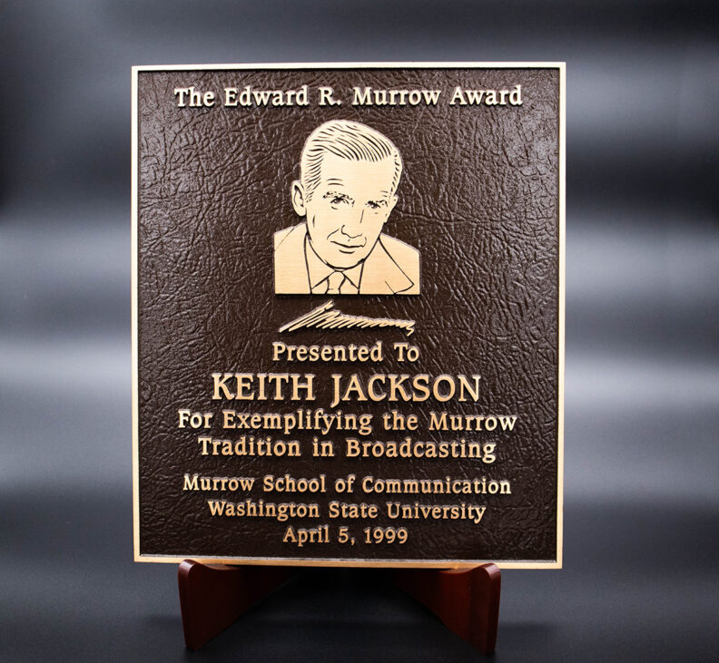 Keith Jackson Plaque