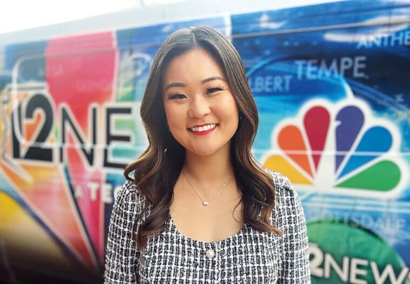 Stella Sun poses at camera