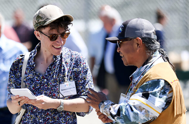 Questen with Tribal Chief