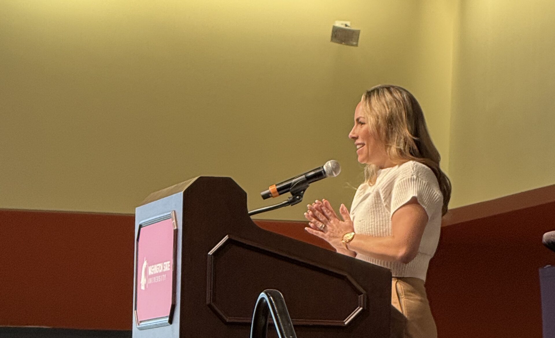 Sarah Kneller speaking