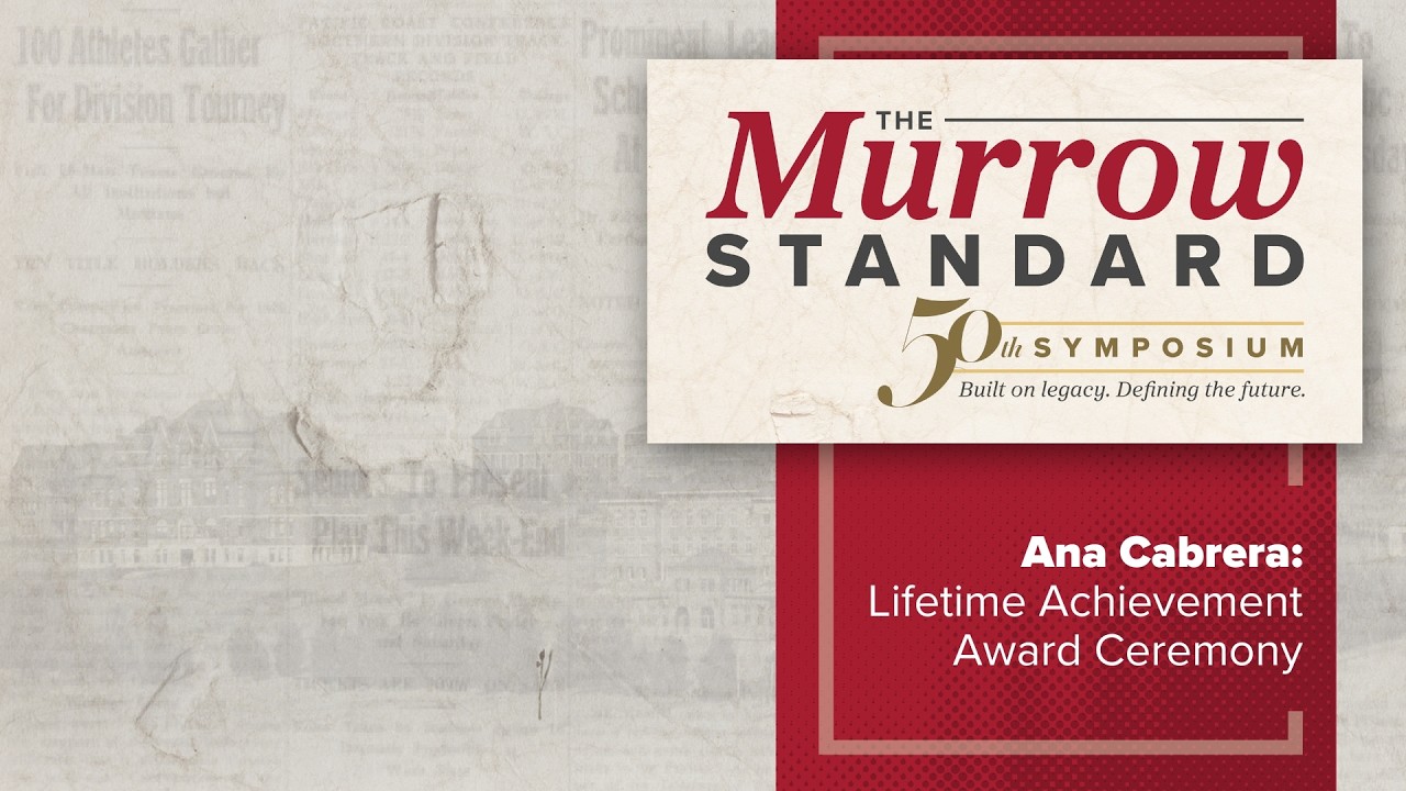 Ana Cabrera - Edward R. Murrow Lifetime Achievement Award Ceremony (Journalism in the Age of AI - Truth, Courage, and Public Trust)