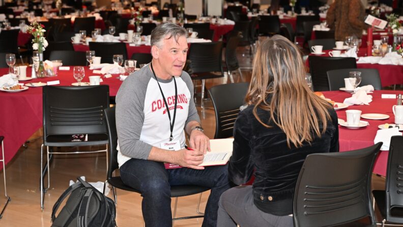 Rick Boyce Advising Student