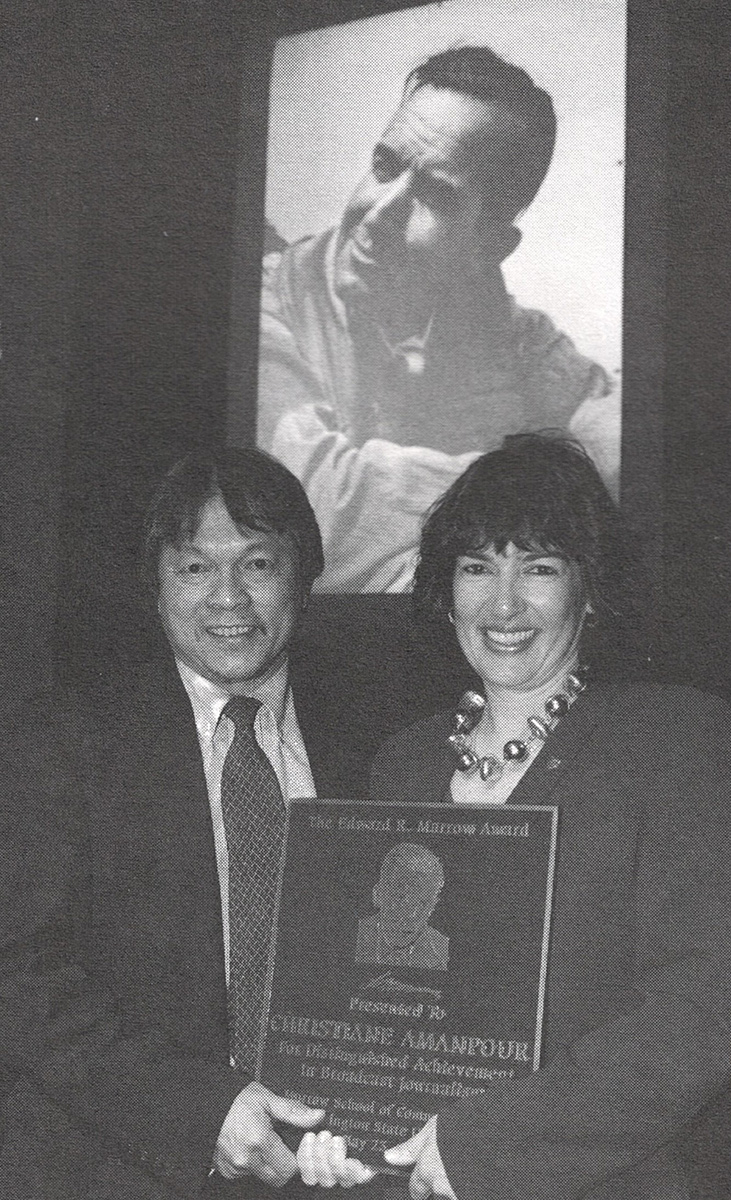 Christiane Amanpour with Alex Tan
