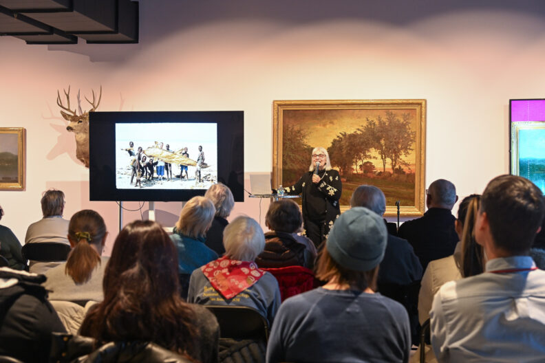 Image of Marilyn Lysohir’s artist talk in the Pavilion Gallery