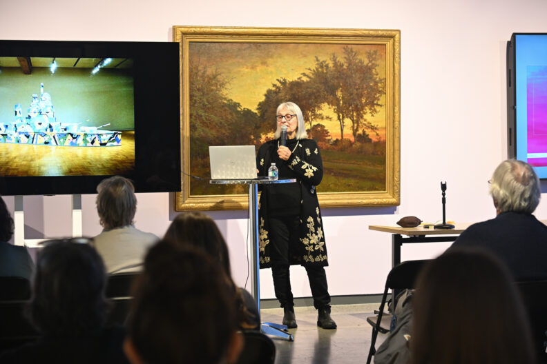 Image of Marilyn Lysohir’s artist talk in the Pavilion Gallery