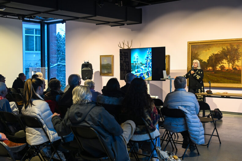 Image of Marilyn Lysohir’s artist talk in the Pavilion Gallery
