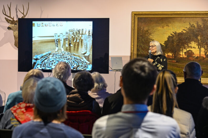 Image of Marilyn Lysohir’s artist talk in the Pavilion Gallery