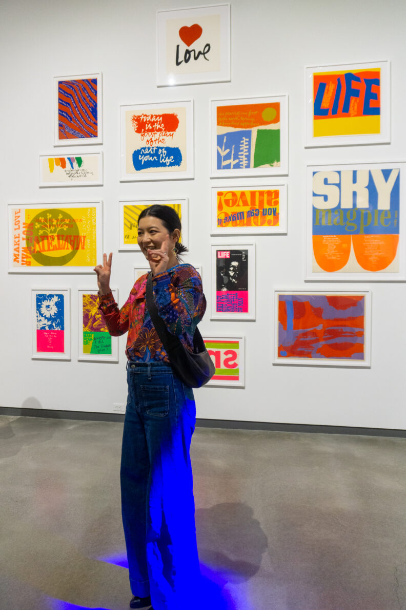 Image of museum visitors enjoying the Faculty Remix Exhibition Reception on 01/16/25