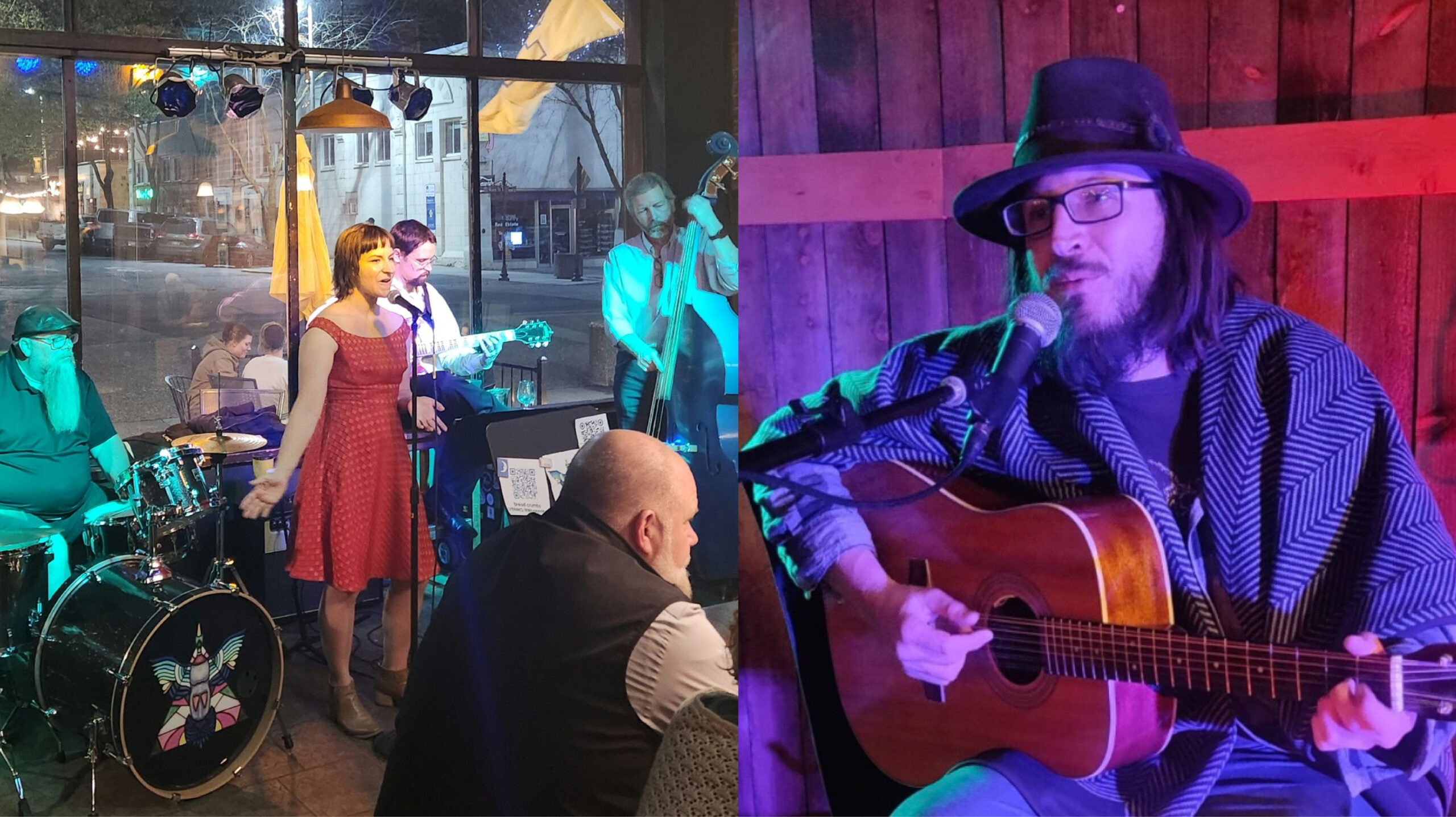 Multiple singers performing live music