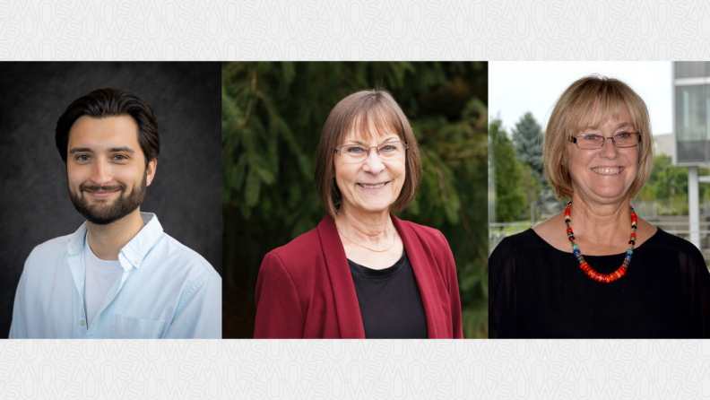Jason Meade, Director of Curriculum and Evaluation; Vicki Denson, Department of Foundational Practice and Community-based Care Chair; Gail Oneal, previous BSN Program chair