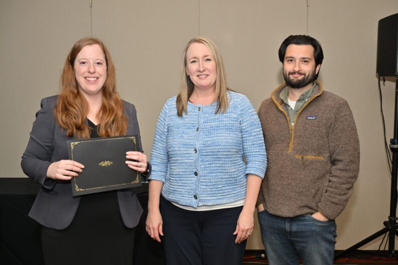 Lindsey Brown, Director, Office of Assessment for Curricular Effectiveness, Dr. Anne Mason, Associate Dean for Academic Affairs, College of Nursing, and Jason Meade, Director of Curriculum and Evaluation, College of Nursing.  