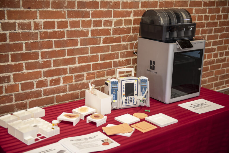 the 3D printer in use by the WSU College of Nursing