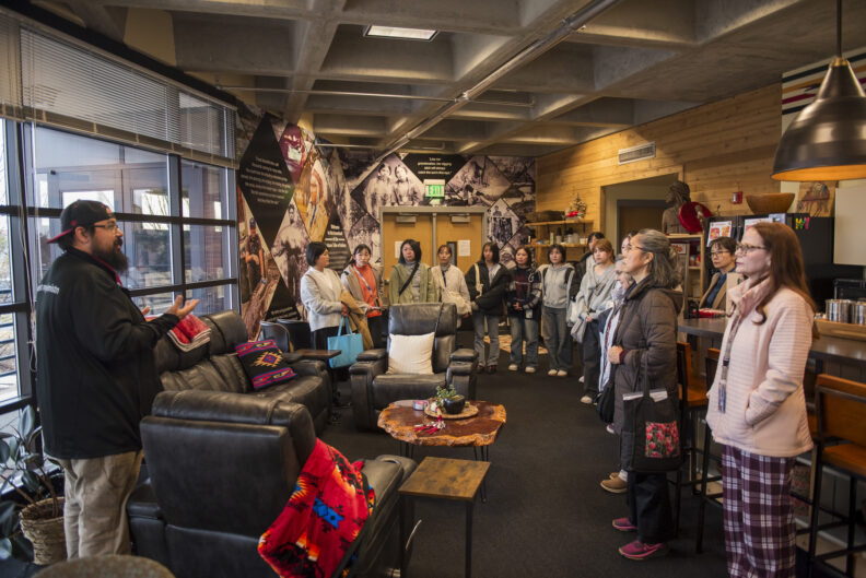Iwate nursing students visit the Native American Health Sciences Center on the WSU Health Sciences Campus in Spokane, WA.
