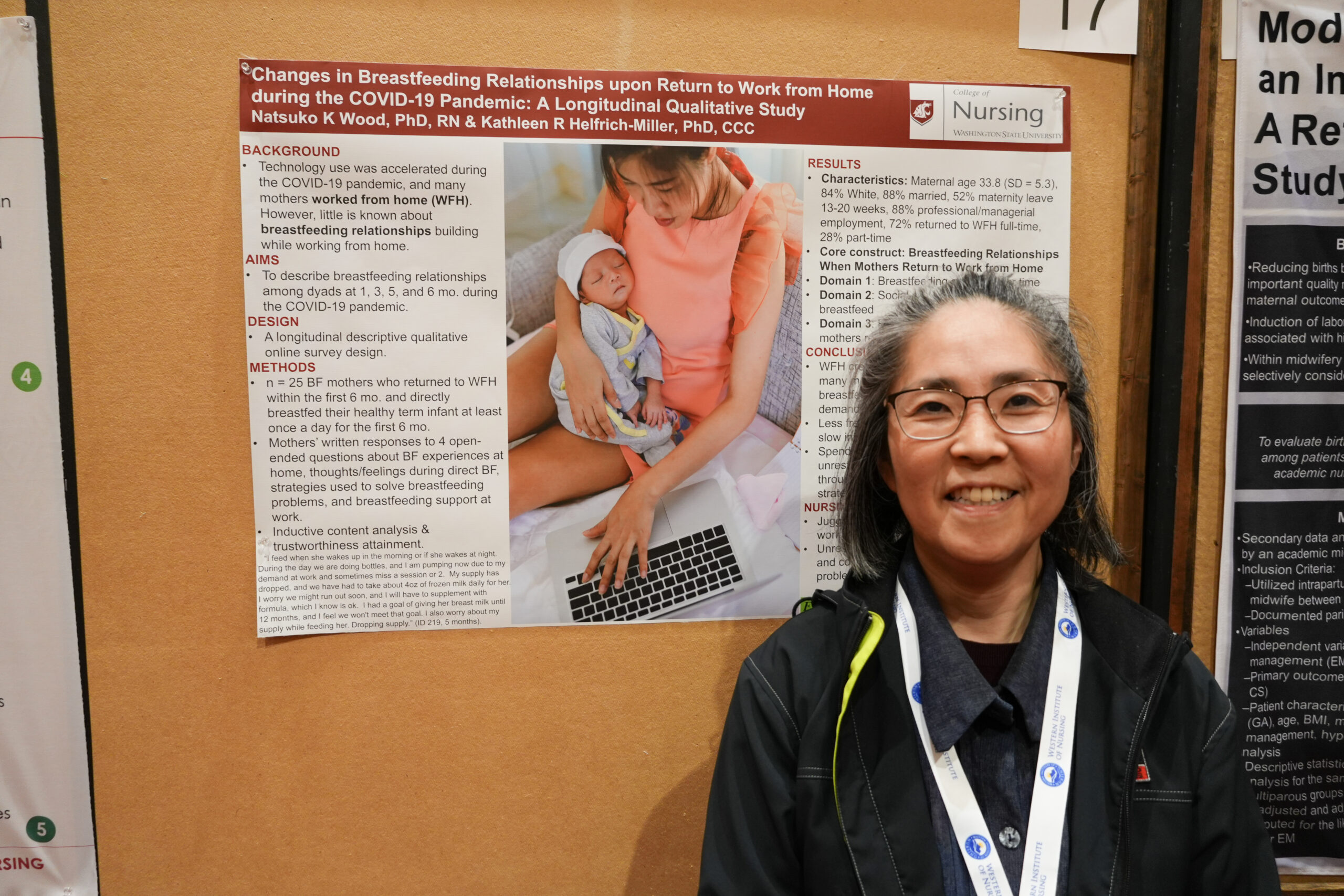 Natsuko Wood, PhD, RN at WIN 2025.