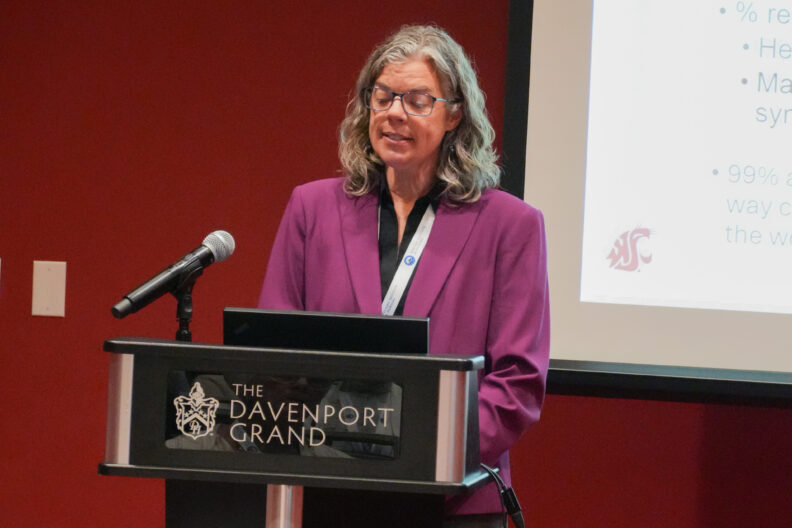 Wildfire Smoke and Agricultural Workers – Julie Postma, Sheila Hurst, and team presented findings on occupational health concerns voiced by agricultural supervisors. 